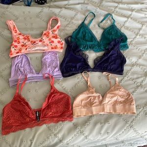 Lot of 6 Bootaybag bras